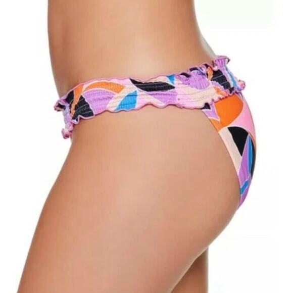 Salt+Cove Kaleidescope Smocked Bikini Swim Bottom - Picture 2 of 8